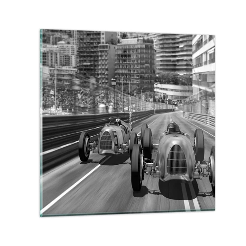 Glass picture - Long Time Ago in Monte Carlo - 50x50 cm