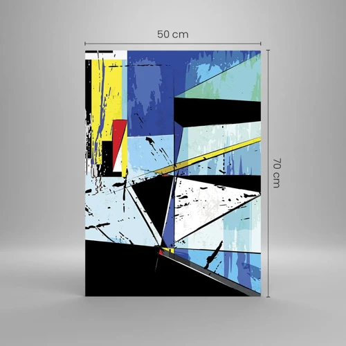 Glass picture - Looking at the World at an Angle - 50x70 cm
