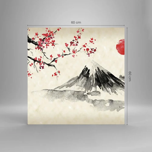 Glass picture - Love Japan - 60x60 cm