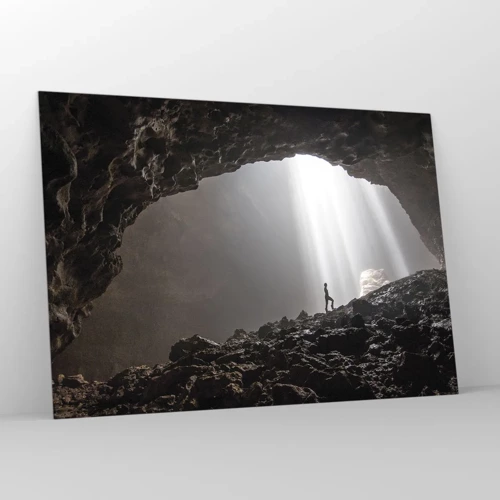 Glass picture - Luminous Grotto - 100x70 cm