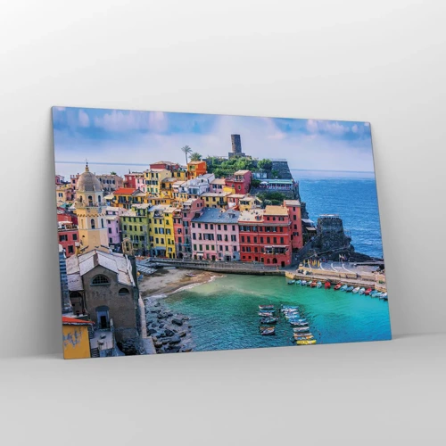 Glass picture - Magical Mediterranean Town - 120x80 cm