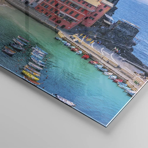 Glass picture - Magical Mediterranean Town - 120x80 cm