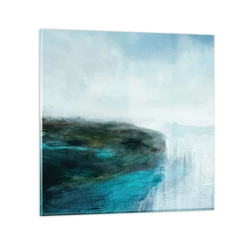 Glass picture - Marine Abstract - 50x50 cm