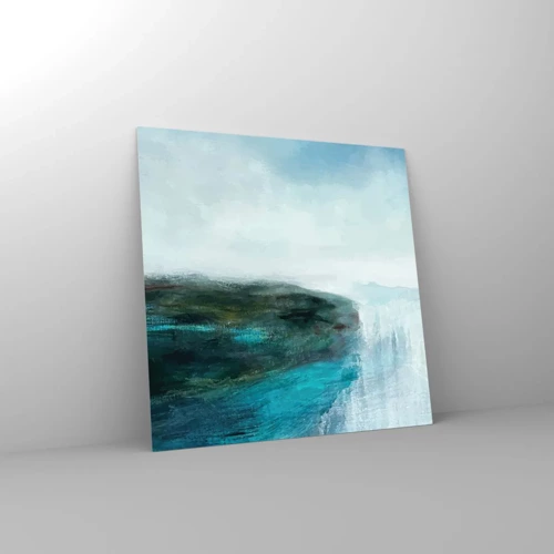 Glass picture - Marine Abstract - 50x50 cm