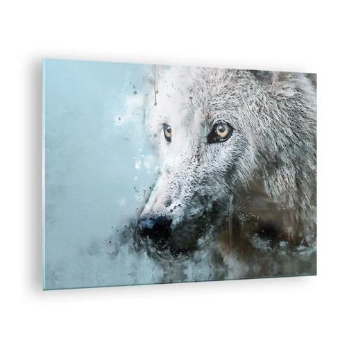 Glass picture - Meet Wolf Soul - 70x50 cm