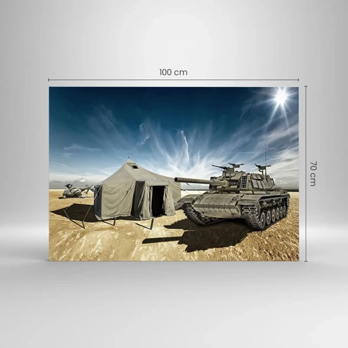 Glass picture - Military Dream - 100x70 cm