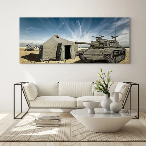 Glass picture - Military Dream - 120x50 cm