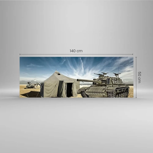 Glass picture - Military Dream - 140x50 cm