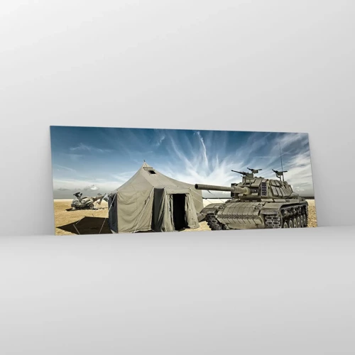 Glass picture - Military Dream - 140x50 cm