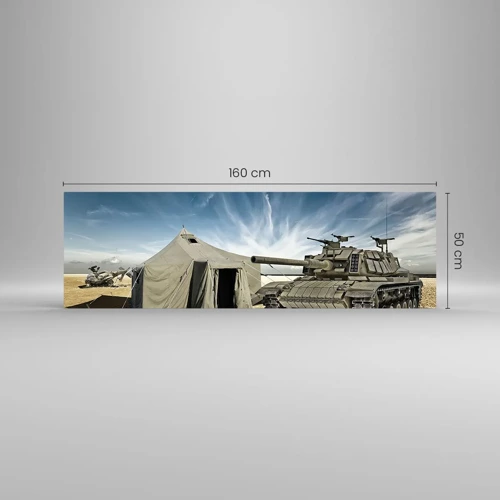 Glass picture - Military Dream - 160x50 cm