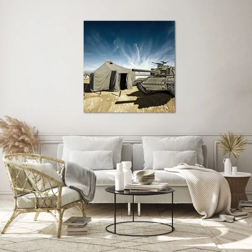 Glass picture - Military Dream - 70x70 cm