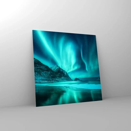 Glass picture - Miracles of the North - 60x60 cm