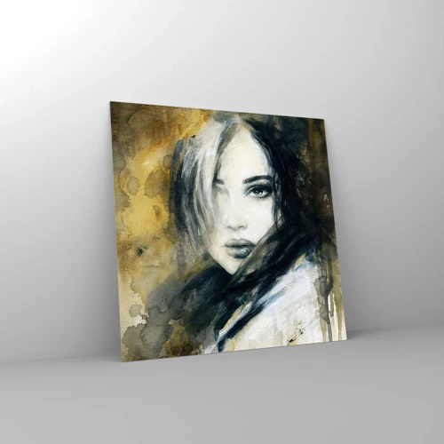 Glass picture - More Innocent or Sensual? - 70x70 cm