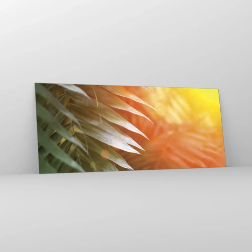 Glass picture - Morning in the Jungle - 120x50 cm