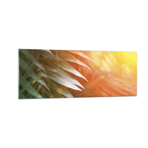Glass picture - Morning in the Jungle - 140x50 cm
