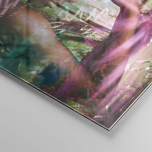 Glass picture - Mother Nature in the Jungle - 50x70 cm