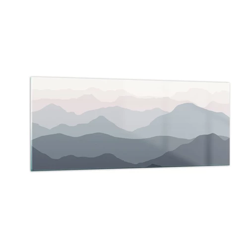 Glass picture - Mountain Waves - 100x40 cm