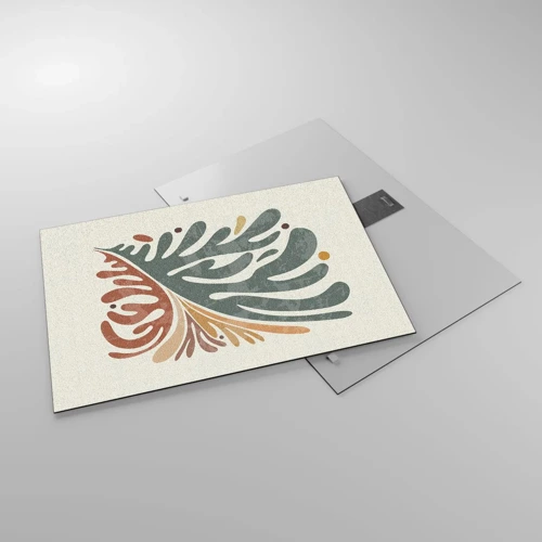 Glass picture - Multicolour Leaf - 70x50 cm