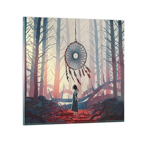 Glass picture - Mysterious Ritual of Life - 30x30 cm