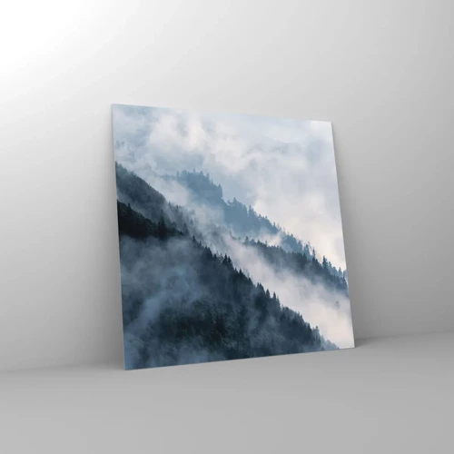 Glass picture - Mysticism of the Mountains - 30x30 cm