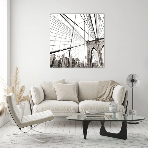 Glass picture - New York Cathedral - 40x40 cm