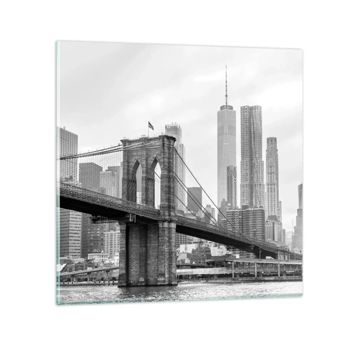 Glass picture - New York Style  - 30x30 cm