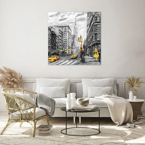 Glass picture - New York Tale - 30x30 cm
