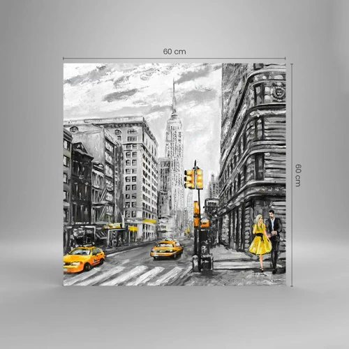 Glass picture - New York Tale - 60x60 cm