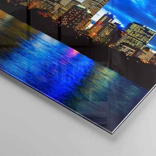 Glass picture - Night of Lights and Colours - 120x50 cm