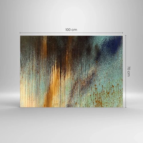 Glass picture - Non-accidental Colourful Composition - 100x70 cm