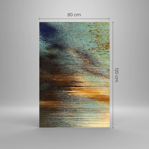 Glass picture - Non-accidental Colourful Composition - 80x120 cm