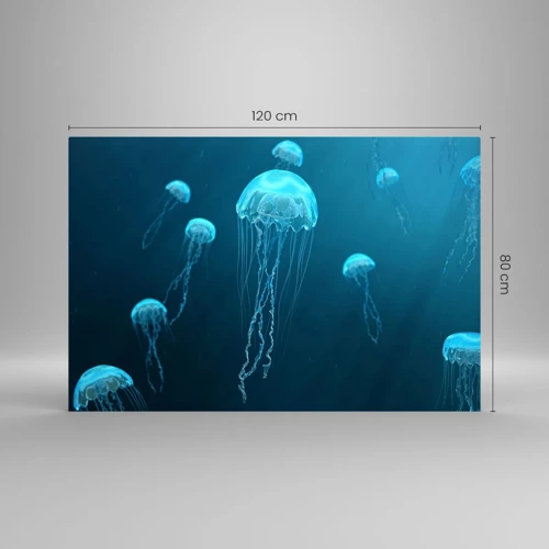 Glass picture - Ocean Dance - 120x80 cm