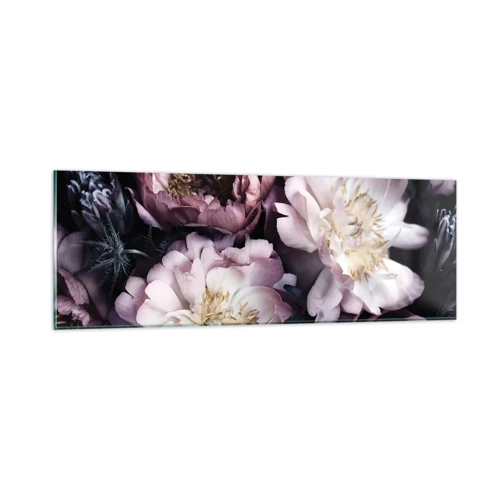 Glass picture - Old Style Bouquet - 90x30 cm