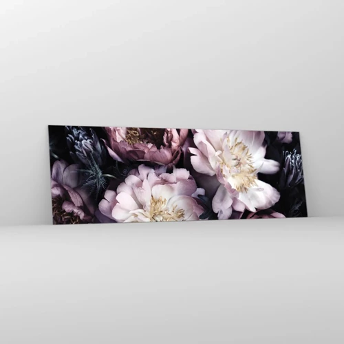 Glass picture - Old Style Bouquet - 90x30 cm