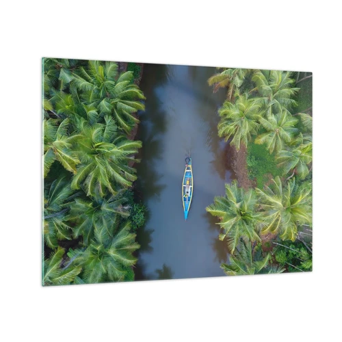 Glass picture - On Tropical Trail - 70x50 cm