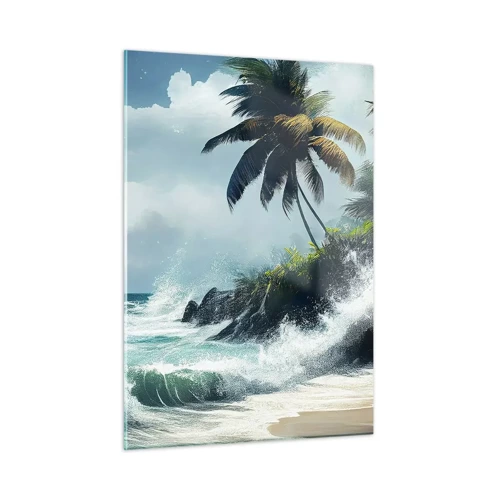 Glass picture - On a Tropical Shore - 50x70 cm