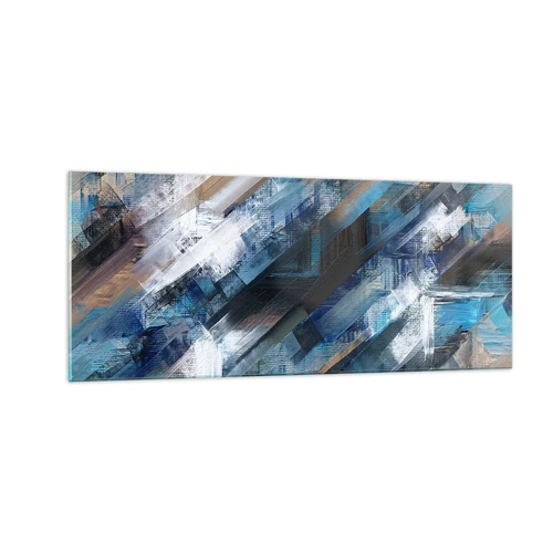 Glass picture - On the Blue Slant - 100x40 cm