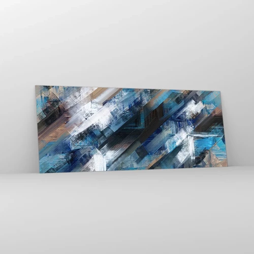 Glass picture - On the Blue Slant - 100x40 cm