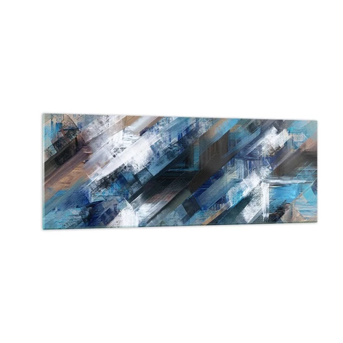 Glass picture - On the Blue Slant - 140x50 cm