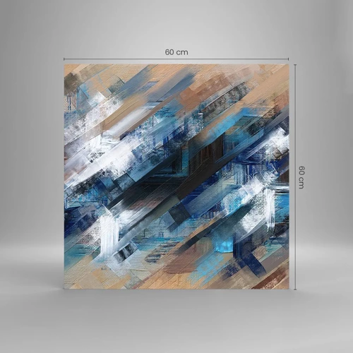 Glass picture - On the Blue Slant - 60x60 cm