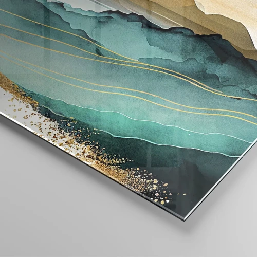 Glass picture - On the Verge of Abstract - Landscape - 140x50 cm