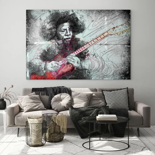 Glass picture - On the Waves of Music - 120x80 cm