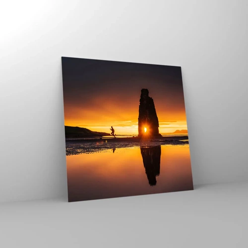 Glass picture - Only You and Nature - 60x60 cm