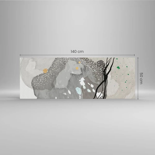 Glass picture - Organic Composition  - 140x50 cm