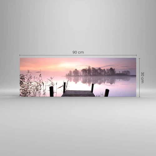 Glass picture - Out from a Lilac Fog… - 90x30 cm