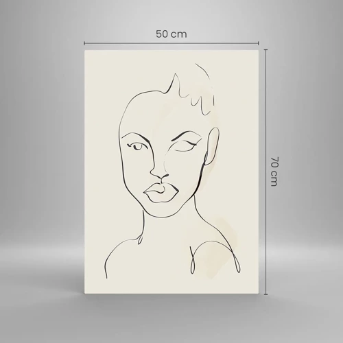 Glass picture - Outline of Sensuality - 50x70 cm