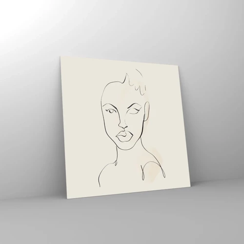 Glass picture - Outline of Sensuality - 60x60 cm