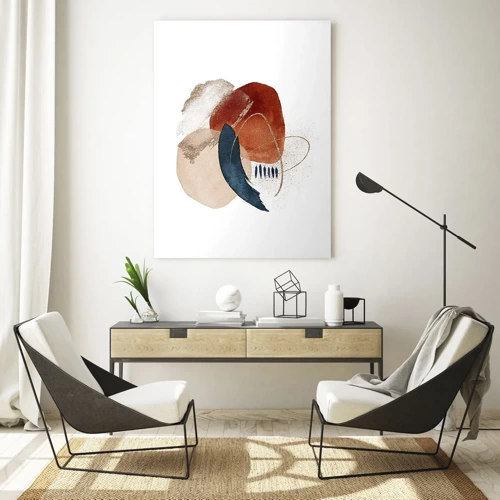 Glass picture - Oval Composition - 50x70 cm