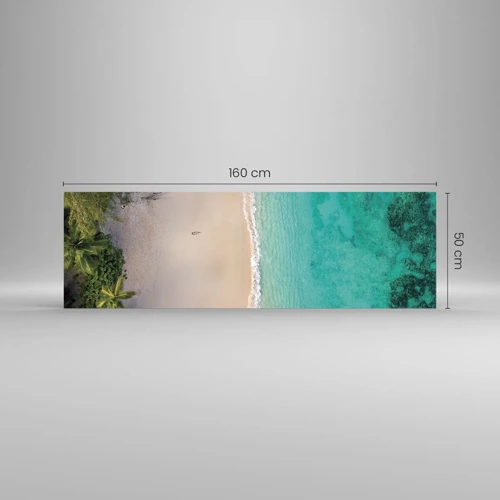 Glass picture - Paradise Beach - 160x50 cm