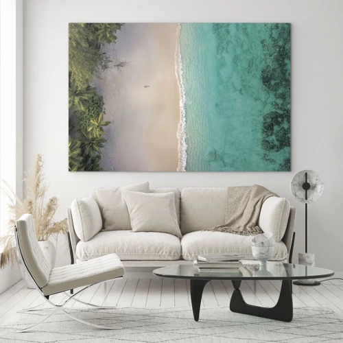 Glass picture - Paradise Beach - 70x50 cm